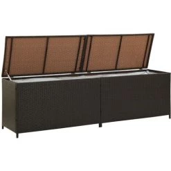 LONGZIMING Gartenbox Poly Rattan 200x50x60 Cm Braun 7 LONGZIMING Gartenbox Poly Rattan 200x50x60 Cm Braun -Aufbewahrung im Garten Verkäufe 2022 47656782 3