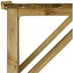 LONGZIMING Geräteschuppen Mit Unterstand Kiefernholz 253×80×170 Cm -Aufbewahrung im Garten Verkäufe 2022 47672084 5