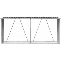 LONGZIMING Brennholzlager Verzinkter Stahl 330x84x152 Cm Anthrazit -Aufbewahrung im Garten Verkäufe 2022 47672262 3