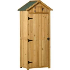Outsunny Gartenschrank 77 Cm X 54,2 Cm X 179 Cm
