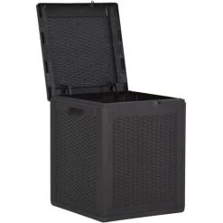 Garten-Aufbewahrungsbox 90 L Schwarz PP Rattan VidaXL -Aufbewahrung im Garten Verkäufe 2022 50323539 4
