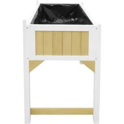 AXI Hochbeet Aus Holz Mit Gartenvlies | Hochbeet Auf Stelzen Für Garten / Balkon / Terrasse In Braun / Weiß -Aufbewahrung im Garten Verkäufe 2022 50817542 5