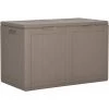 Garten-Aufbewahrungsbox 180 L Braun PP Rattan VidaXL