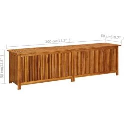 Garten-Aufbewahrungsbox 200x50x58 Cm Massivholz Akazie VidaXL -Aufbewahrung im Garten Verkäufe 2022 51395087 3