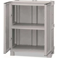Dmora Mehrzweckschrank Für Den Außen Und Innenbereich, Niedriger Kleiderschrank Mit 2 Türen Und 1 Polypropylen Regal, 100% Made In Italy, 70x39h92 Cm, Hellgraue Farbe 6 Dmora Mehrzweckschrank Für Den Außen Und Innenbereich, Niedriger Kleiderschrank Mit 2 Türen Und 1 Polypropylen Regal, 100% Made In Italy, 70x39h92 Cm, Hellgraue Farbe -Aufbewahrung im Garten Verkäufe 2022 51647140 3