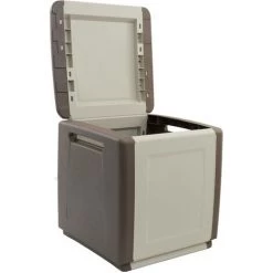 Dmora Polypropylen Mehrzweck Behälter Kofferraum, In Voller Länge, 100% Made In Italy, 54x53H57 Cm, Hellgraue Farbe -Aufbewahrung im Garten Verkäufe 2022 51647250 3