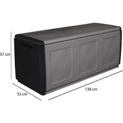 Dmora Polypropylen Mehrzweck Behälter Kofferraum, Garage, 100% Made In Italy, 138x53h57 Cm, Graue Farbe -Aufbewahrung im Garten Verkäufe 2022 51647260 4