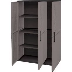 Dmora Mehrzweckschrank Für Den Außen Oder Innenbereich, Schrank Mit 3 Türen Und 3 Verstellbaren Einlegeböden Aus Polypropylen, 100% Made In Italy, 102x37h163 Cm, Farbe Grau 7 Dmora Mehrzweckschrank Für Den Außen Oder Innenbereich, Schrank Mit 3 Türen Und 3 Verstellbaren Einlegeböden Aus Polypropylen, 100% Made In Italy, 102x37h163 Cm, Farbe Grau -Aufbewahrung im Garten Verkäufe 2022 51776683 3