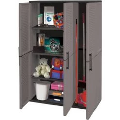 Dmora Mehrzweckschrank Für Den Außen Oder Innenbereich, Schrank Mit 3 Türen Und 3 Verstellbaren Einlegeböden Aus Polypropylen, 100% Made In Italy, 102x37h163 Cm, Farbe Grau 8 Dmora Mehrzweckschrank Für Den Außen Oder Innenbereich, Schrank Mit 3 Türen Und 3 Verstellbaren Einlegeböden Aus Polypropylen, 100% Made In Italy, 102x37h163 Cm, Farbe Grau -Aufbewahrung im Garten Verkäufe 2022 51776683 4