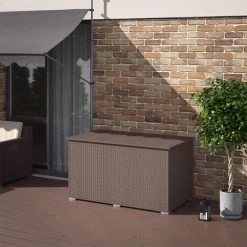 VITALISPA Kissenbox 950L Braun Polyrattan -Aufbewahrung im Garten Verkäufe 2022 52046171 4