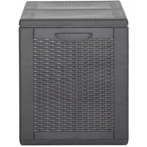 BEARSU Garten-Aufbewahrungsbox 180 L Schwarz PP 4 BEARSU Garten-Aufbewahrungsbox 180 L Schwarz PP – Bild 4