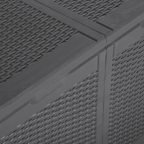 BEARSU Garten-Aufbewahrungsbox 180 L Schwarz PP 5 BEARSU Garten-Aufbewahrungsbox 180 L Schwarz PP – Bild 5