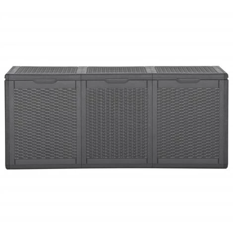 BEARSU Garten-Aufbewahrungsbox 270 L Schwarz PP 3 BEARSU Garten-Aufbewahrungsbox 270 L Schwarz PP – Bild 3