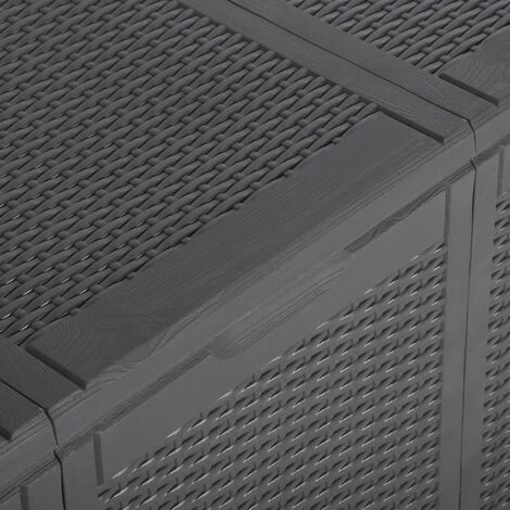 BEARSU Garten-Aufbewahrungsbox 270 L Schwarz PP 5 BEARSU Garten-Aufbewahrungsbox 270 L Schwarz PP – Bild 5