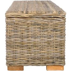 BEARSU Aufbewahrungsbox 120 Cm Kubu-Rattan Und Massivholz Mango -Aufbewahrung im Garten Verkäufe 2022 52685203 4