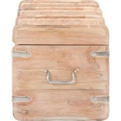 BEARSU Holztruhe 90x40x40 Cm Akazie Massivholz -Aufbewahrung im Garten Verkäufe 2022 52686826 4