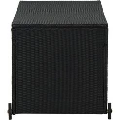 BEARSU Garten-Aufbewahrungsbox Schwarz 120x65x61 Cm Poly Rattan 7 BEARSU Garten-Aufbewahrungsbox Schwarz 120x65x61 Cm Poly Rattan -Aufbewahrung im Garten Verkäufe 2022 52751180 3