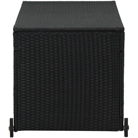 BEARSU Garten-Aufbewahrungsbox Schwarz 120x65x61 Cm Poly Rattan 3 BEARSU Garten-Aufbewahrungsbox Schwarz 120x65x61 Cm Poly Rattan – Bild 3