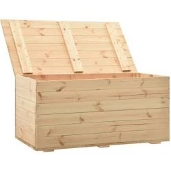 Topdeal Aufbewahrungstruhe 120 X 63 X 50,7 Cm Massivholz Kiefer FF288583_DE -Aufbewahrung im Garten Verkäufe 2022 52801375 3