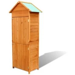 BEARSU Gartenschrank Braun 79x49x190 Cm