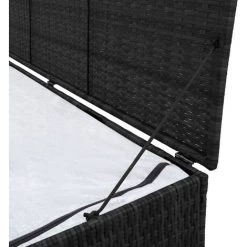 BEARSU Garden-Auflagenbox Schwarz 150x50x60 Cm Poly Rattan -Aufbewahrung im Garten Verkäufe 2022 52807299 3