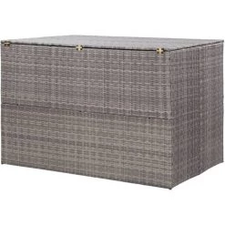 BEARSU Gartenbox Grau 150x100x100 Cm Poly Rattan -Aufbewahrung im Garten Verkäufe 2022 52808460 3