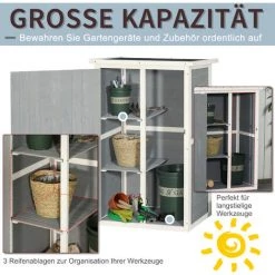 Outsunny Geräteschrank 75 Cm X 56 Cm X 115 Cm -Aufbewahrung im Garten Verkäufe 2022 53831270 4