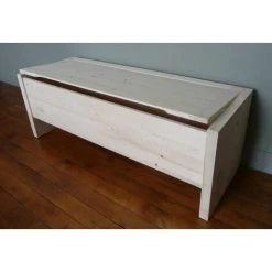 AUBRY GASPARD Aufbewahrungstruhe Aus Ungefärbtem Holz -Aufbewahrung im Garten Verkäufe 2022 53910329 3