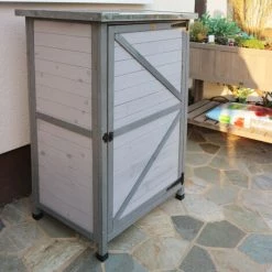 HABAU Gartenschrank Flachdach, Zweifarbig, 76 X 56 X 114 Cm -Aufbewahrung im Garten Verkäufe 2022 53915501 5