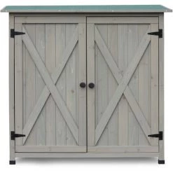 HABAU Gartenschrank "Flora", Grau, 110 X 55 X 117 Cm