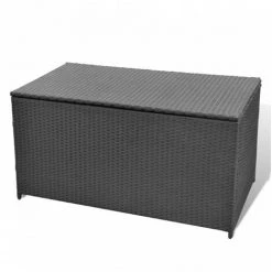 HANNAH MöBEL Gartenbox 120x50x60 Cm Poly Rattan | Hannah - Schwarz -Aufbewahrung im Garten Verkäufe 2022 54605276 3