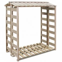 HANNAH MöBEL Brennholz-Lagerschuppen Kiefernholz Imprägniert | Hannah - - 150 X 90 X 176 Cm