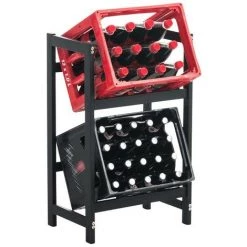 CLP GS1 Getränkekistenständer Stack - Schwarz - 75 X 47 X 31 Cm