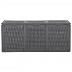YOUTHUP Garten-Aufbewahrungsbox 270 L Schwarz PP Rattan -Aufbewahrung im Garten Verkäufe 2022 55827746 3