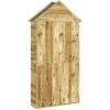 Geräteschuppen 107x37x220 Cm Massivholz Kiefer Imprägniert VidaXL