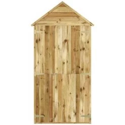 YOUTHUP Geräteschuppen Tür 107x107x220cm Massivholz Kiefer Imprägniert -Aufbewahrung im Garten Verkäufe 2022 56269470 3