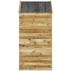 YOUTHUP Geräteschuppen Tür 107x107x220cm Massivholz Kiefer Imprägniert -Aufbewahrung im Garten Verkäufe 2022 56269470 4