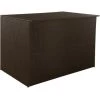 GOFUNILAND 150x100x100 Cm Gartenbox Braun Poly Rattan