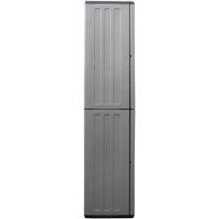 Gartenschrank Grau Und Schwarz 68x37x163 Cm PP VidaXL -Aufbewahrung im Garten Verkäufe 2022 57958592 5