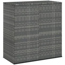 Garten-Kissenbox PE Rattan 100x49x103,5 Cm Grau VidaXL