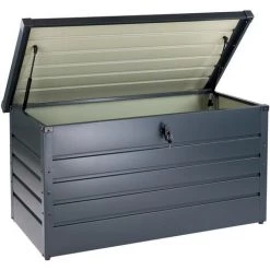 DEMA Metall Gerätebox Essen Gartenbox Auflagenbox Gartenkiste 350 L Gerätekiste