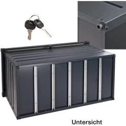 DEMA Metall Gerätebox Essen Gartenbox Auflagenbox Gartenkiste 350 L Gerätekiste -Aufbewahrung im Garten Verkäufe 2022 58223877 4