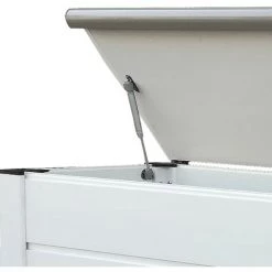 Gartentruhe Mit 150L Fassungsvermögen Gardiun Tuscany Evo 82,5x47x57 Cm Kunstharzbox Mit Stoßdämpfer Und Boden -Aufbewahrung im Garten Verkäufe 2022 58595434 3