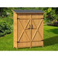 VENTE-UNIQUE.COM Kauf-unique - Garten Aufbewahrungsschrank - Holz - KEILA
