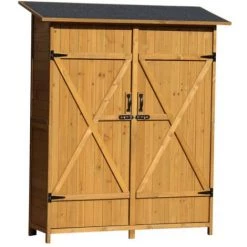 VENTE-UNIQUE.COM Kauf-unique - Garten Aufbewahrungsschrank - Holz - KEILA -Aufbewahrung im Garten Verkäufe 2022 58769548 4