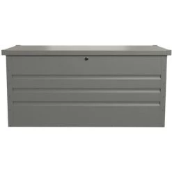 VENTE-UNIQUE.COM Kauf-unique - Garten-Aufbewahrungsbox TOMASO - Stahl - Grau - Volumen 400L -Aufbewahrung im Garten Verkäufe 2022 58769723 3