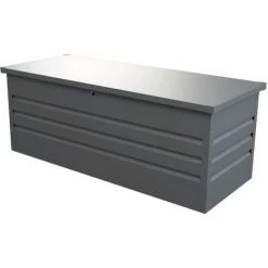 VENTE-UNIQUE.COM Kauf-unique - Garten-Aufbewahrungsbox - Stahl - Grau - Volumen 582L - TOMASO -Aufbewahrung im Garten Verkäufe 2022 58769730 5