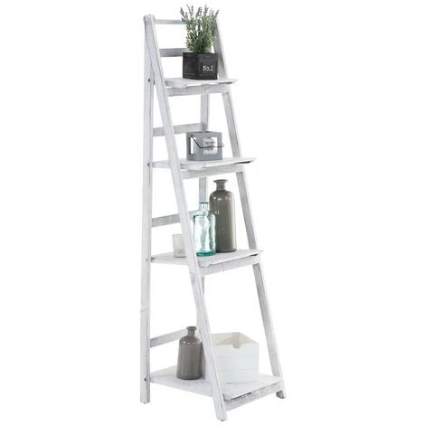 CLP GS1 Treppenregal Kirsten - Antik Weiß 1 CLP GS1 Treppenregal Kirsten - Antik Weiß