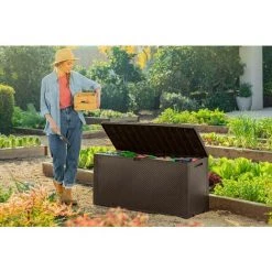 Keter Trunk EMILY Box Braun -Aufbewahrung im Garten Verkäufe 2022 59360823 5