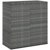 YOUTHUP Garten-Kissenbox PE Rattan 100x49x103,5 Cm Grau